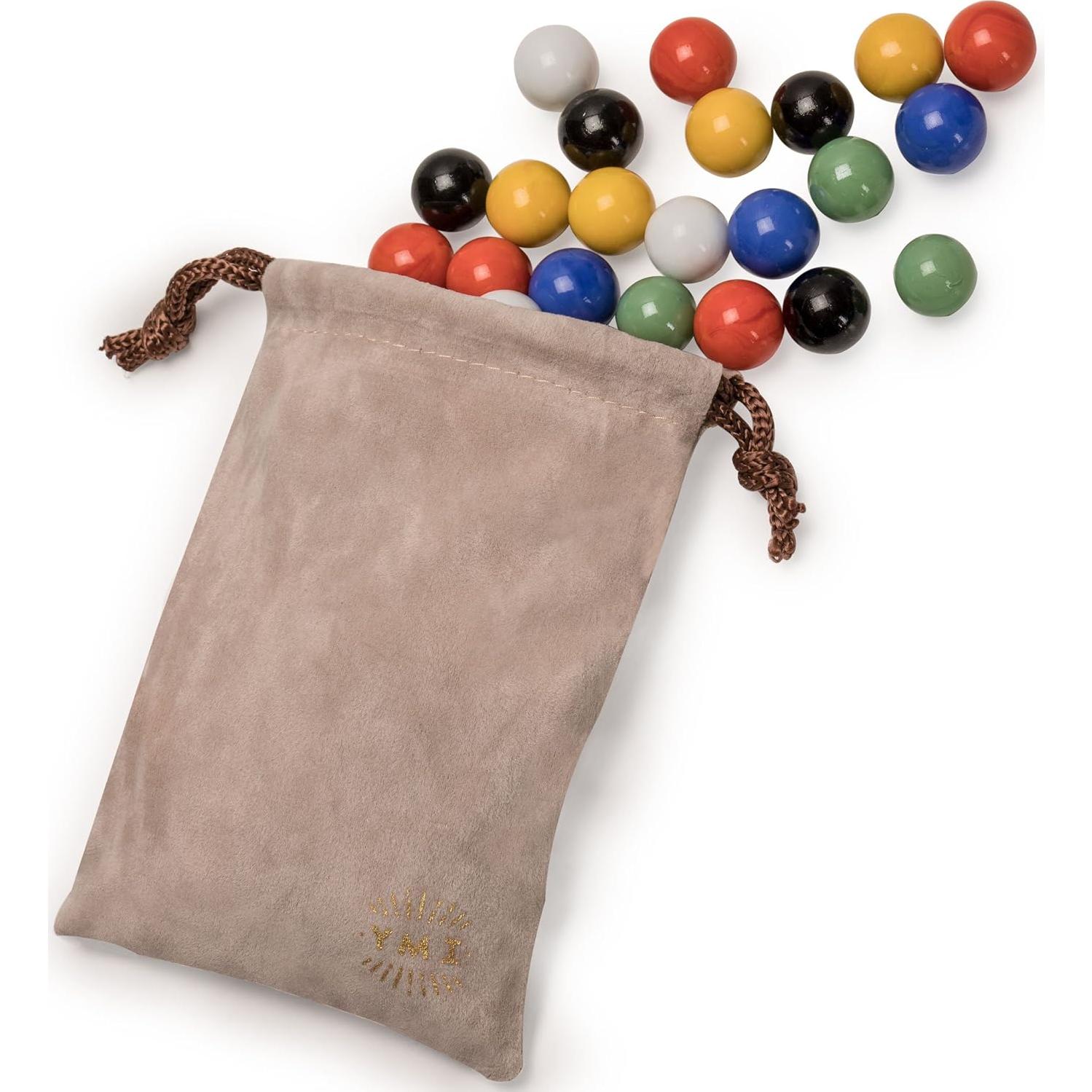 Juego de canicas chinas 60 piezas Yellow Mountain 16 mm