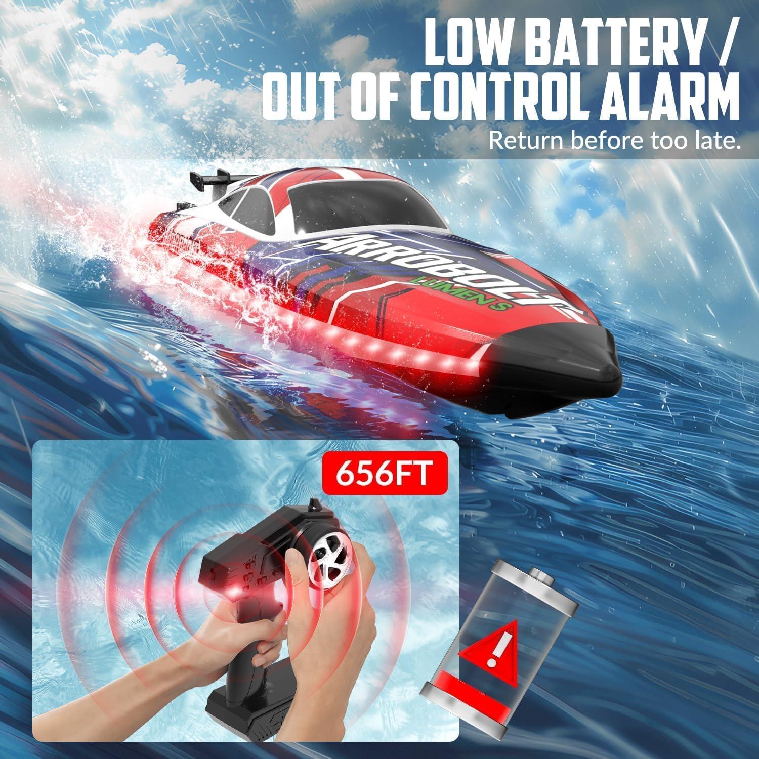 Barco RC VOLANTEXRC Arrobolt Lumen S 56 km/h Rojo