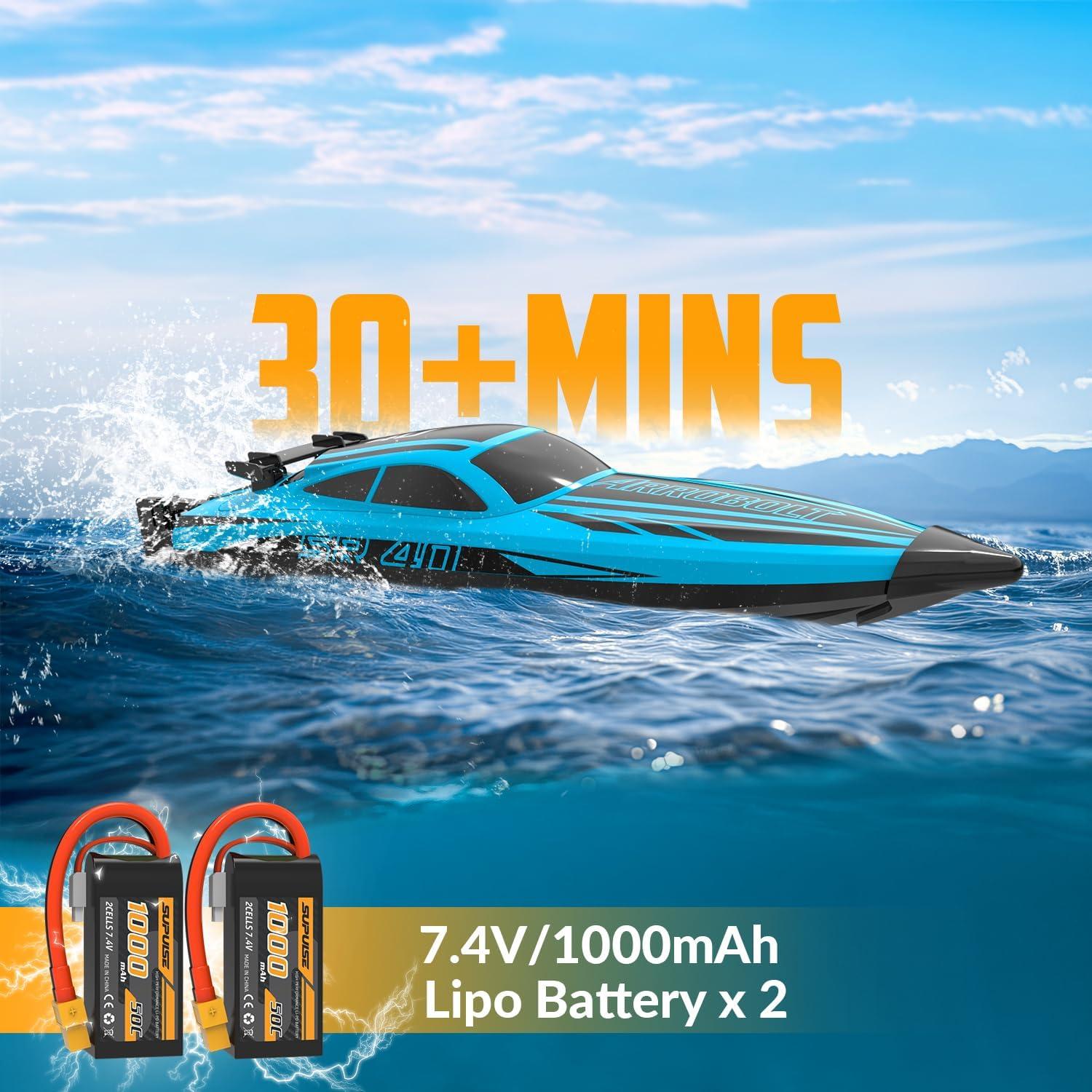 Barco RC EXHOBBY Vector Lumen S 30+MPH 2 Baterías