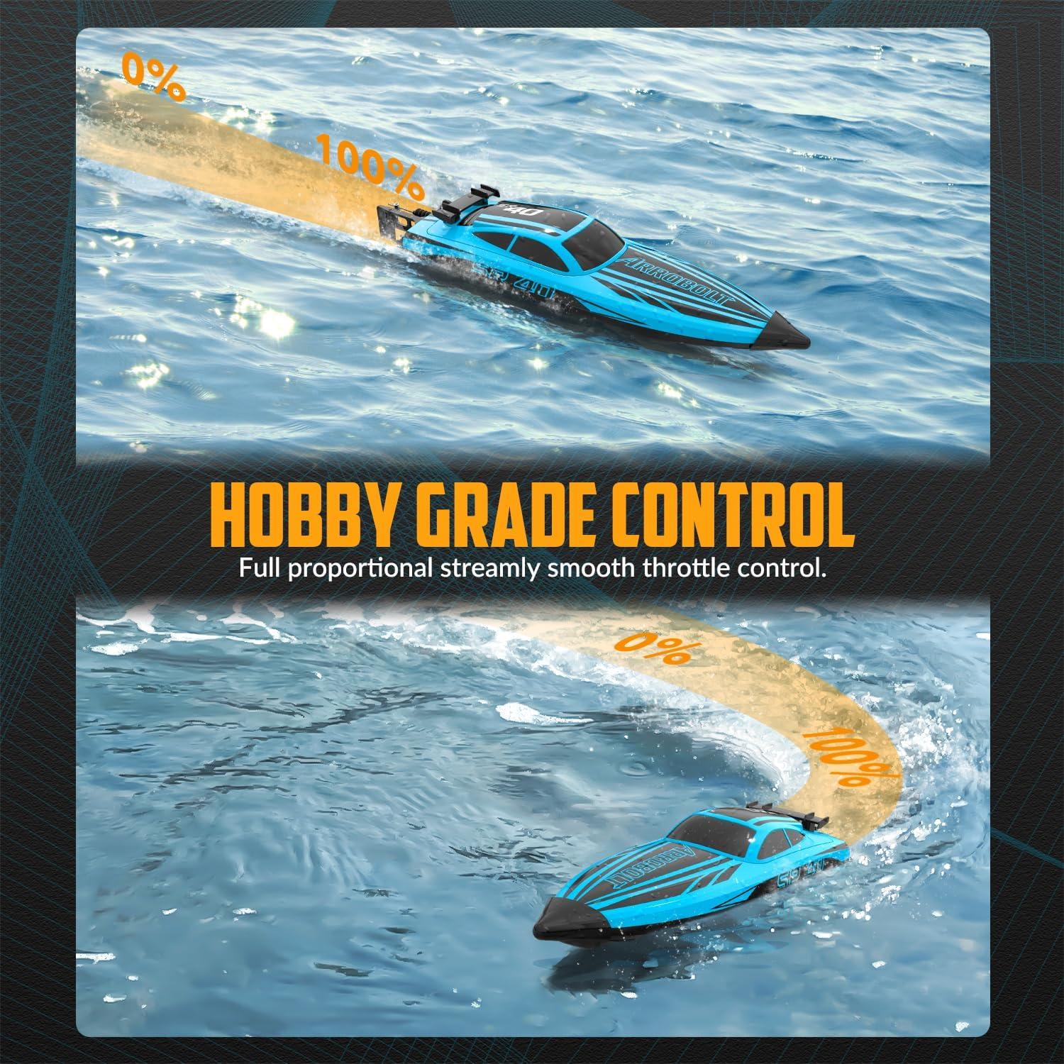 Barco RC EXHOBBY Vector Lumen S 30+MPH 2 Baterías