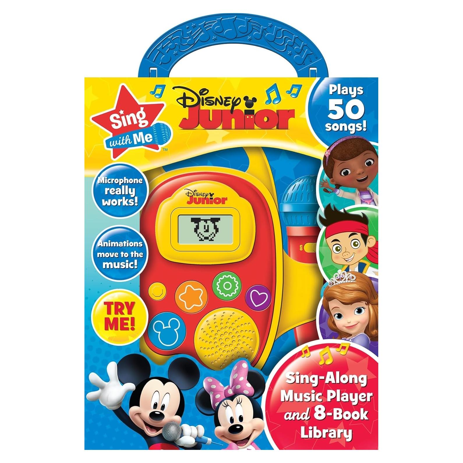 Disney Junior Mickey, Minnie, and More! - Sing with Me Sing-Along Music Player and 8-Book Library - PI Kids