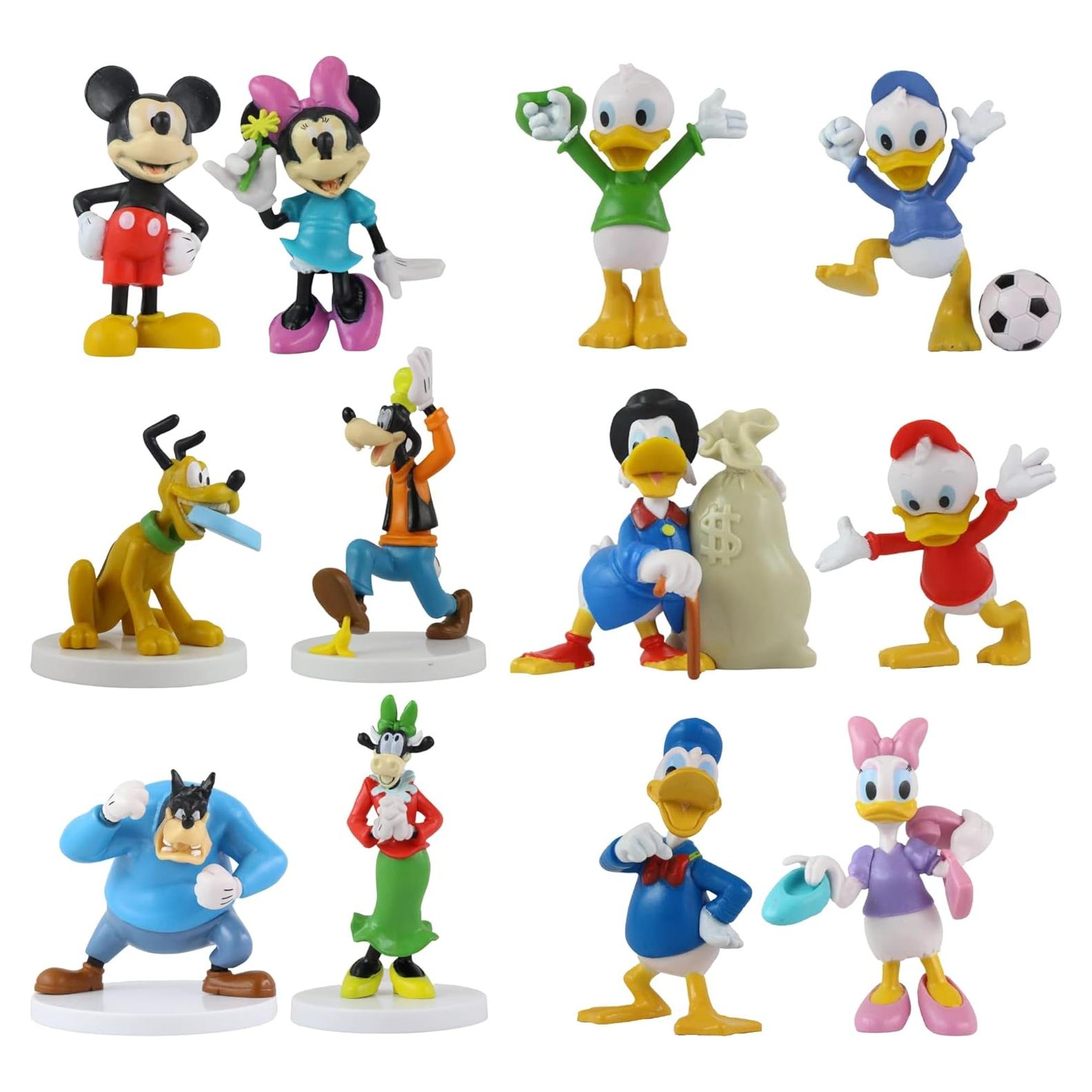 Figuras 3D Mickey y Amigos - Juego Completo 12 Piezas