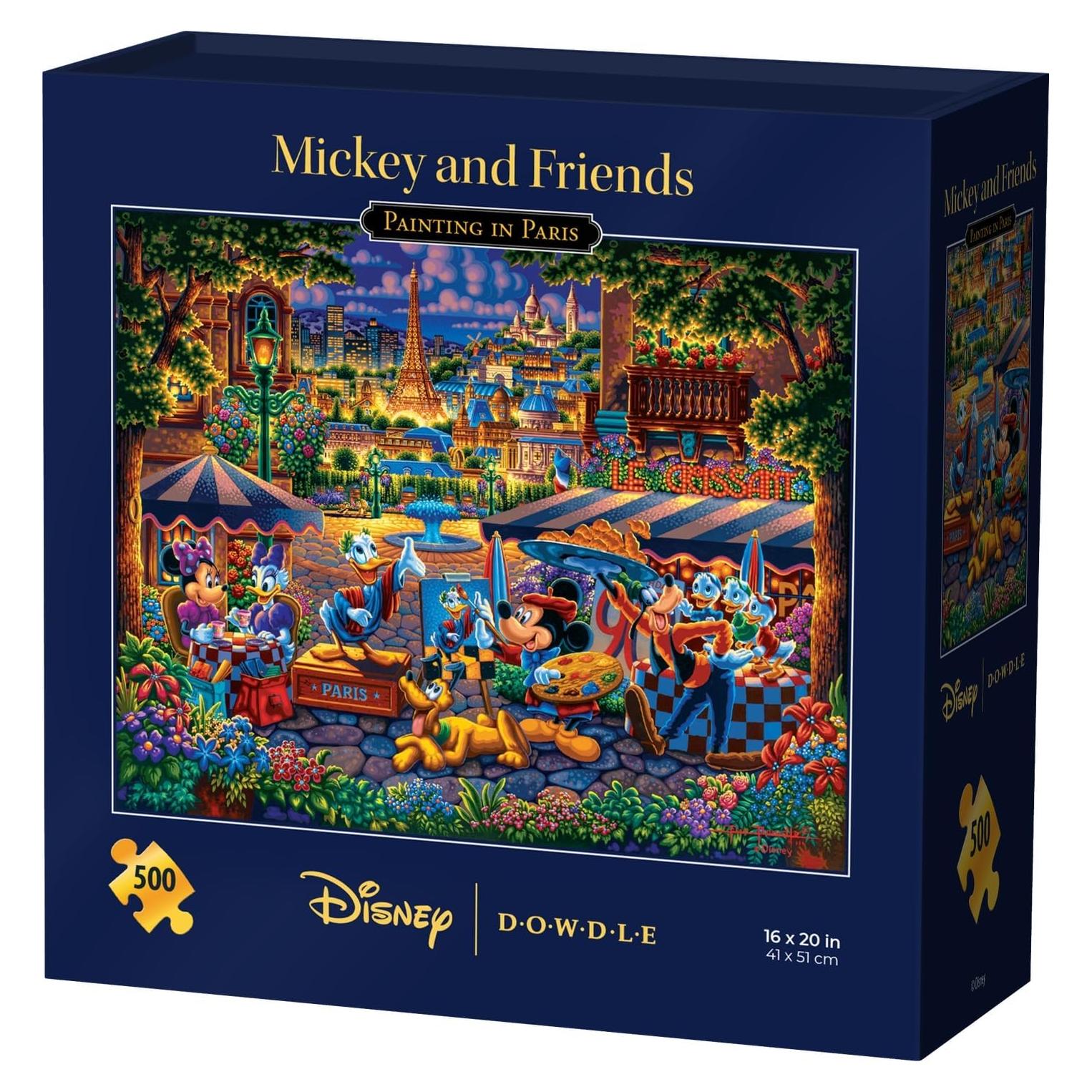 Rompecabezas 500 Piezas Dowdle Mickey y Amigos en París