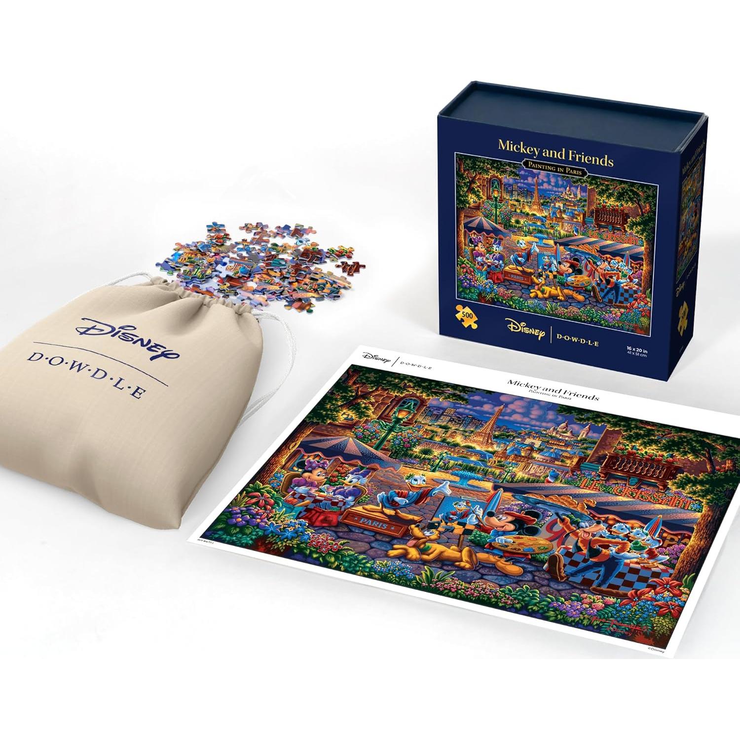 Rompecabezas 500 Piezas Dowdle Mickey y Amigos en París