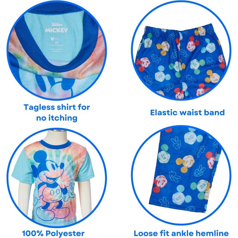 Conjunto de Pijamas Mickey Mouse Disney 2 Piezas 3T Niños