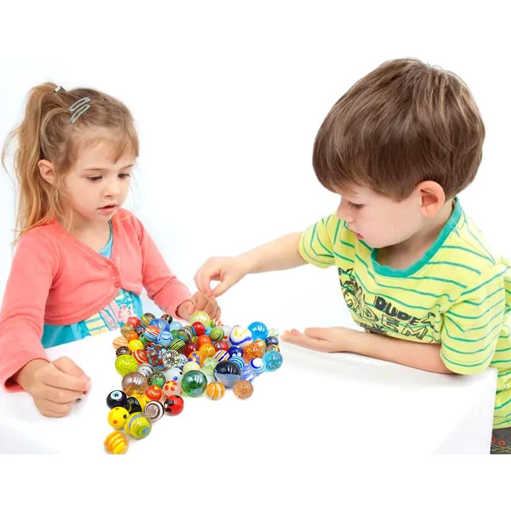 Juego de Canicas DSHMIXIA 71 Piezas Coloridas y Brillantes