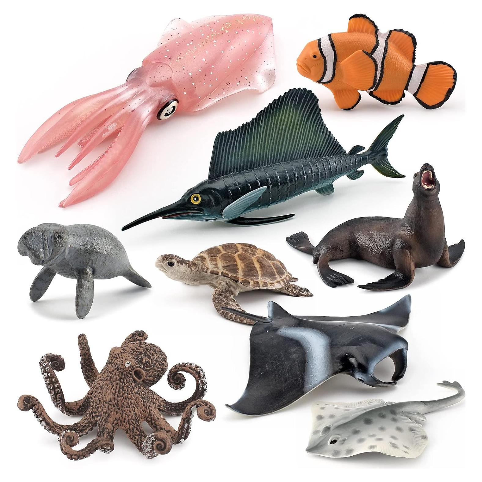 Figuras de Animales Marinos 9 PCS PVC Fantarea