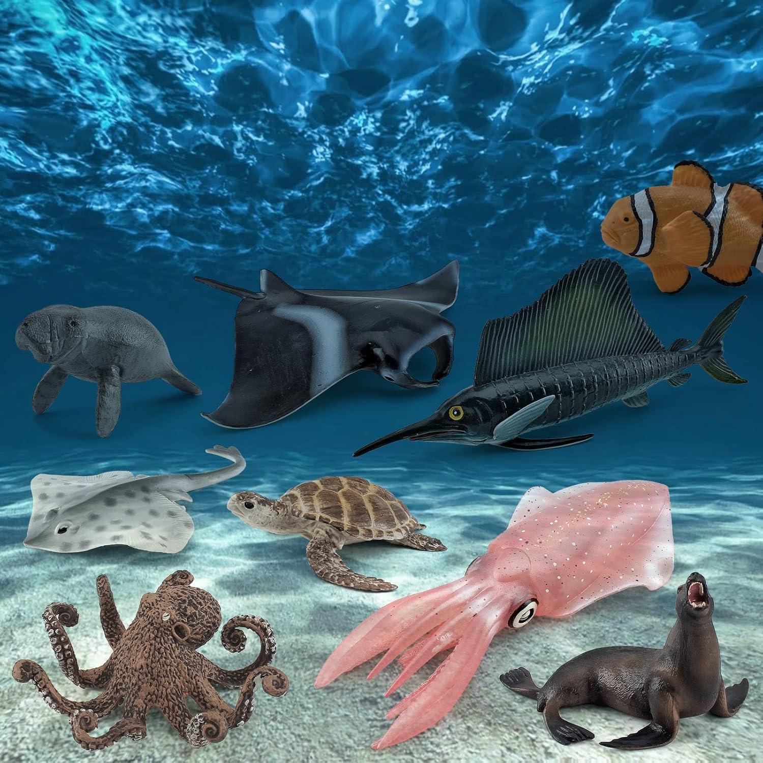 Figuras de Animales Marinos 9 PCS PVC Fantarea