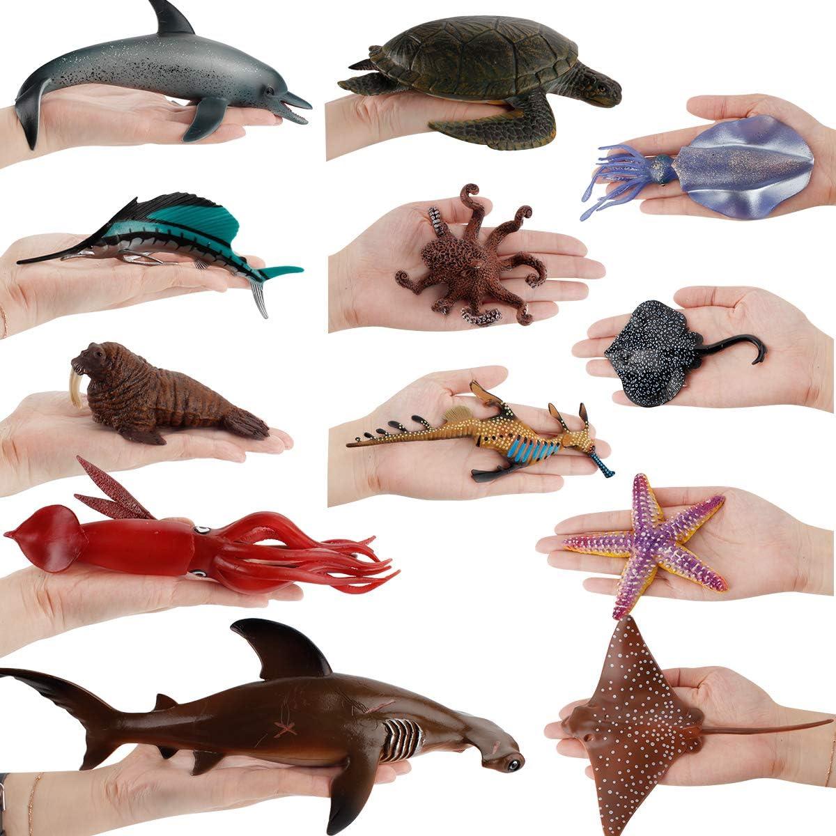 Figuras de Animales Marinos Fantarea 12 PCS Juguetes Educativos