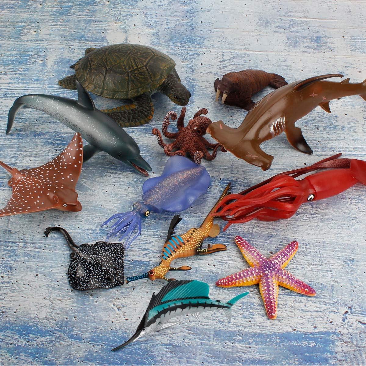 Figuras de Animales Marinos Fantarea 12 PCS Juguetes Educativos
