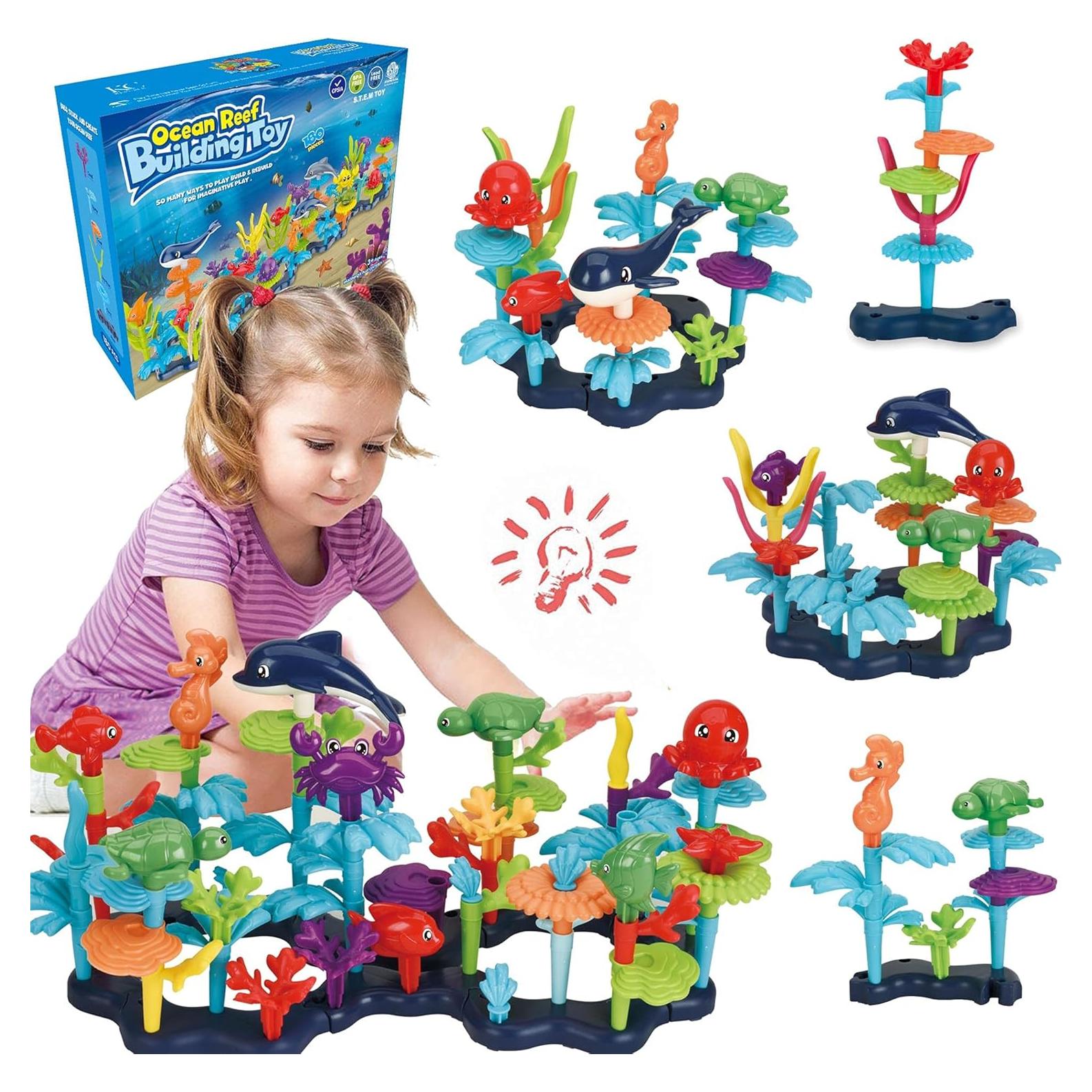 Conjunto de Construcción Ocean Reef 180 Piezas KC Republic