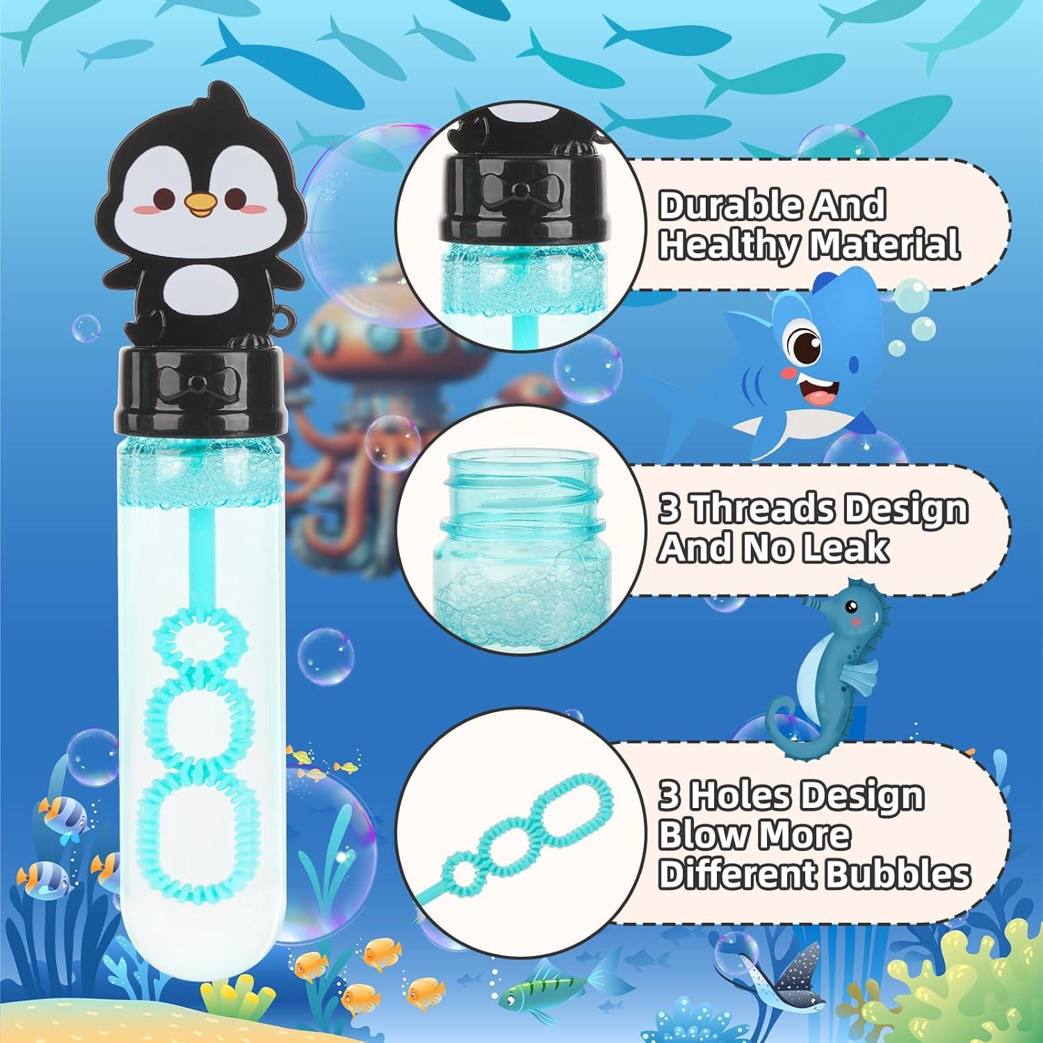 Varitas de Burbuja Octopinauts 24PCS - Oso y Pingüino - Juguetes para Fiestas