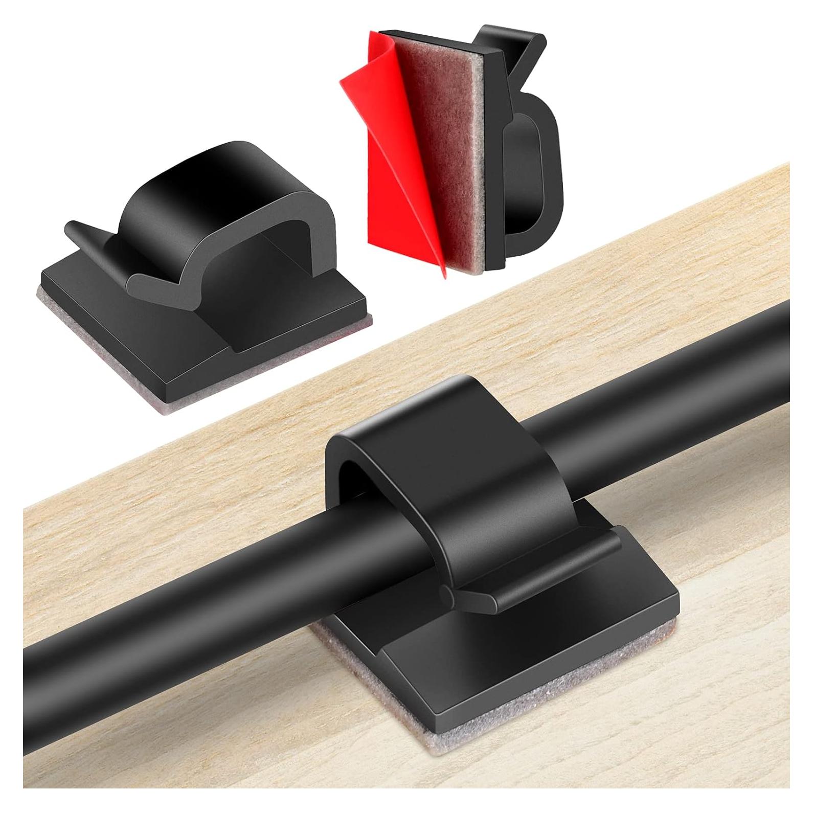 60 Clips Adhesivos para Cables TidyHelper Multiusos