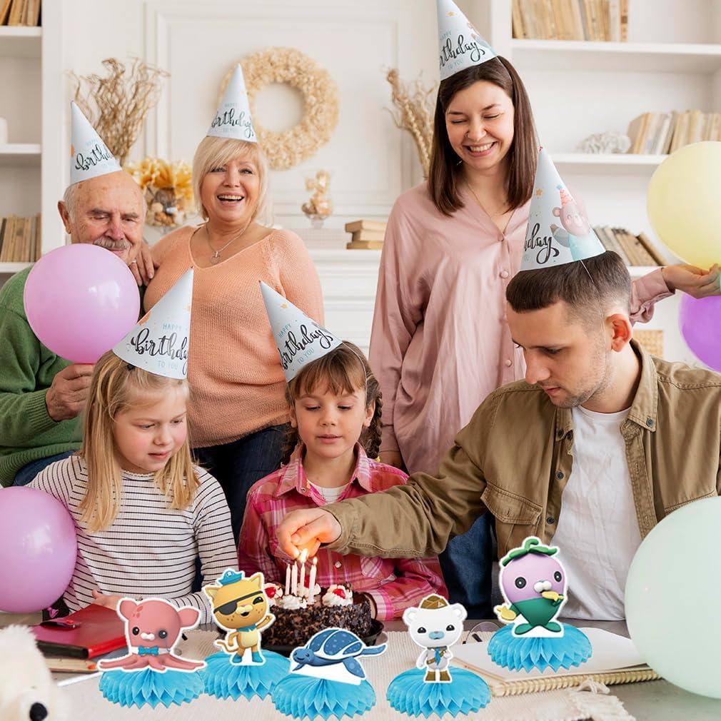 Juego de 5 Toppers de Mesa Octonaut Fuyhiuous - Decoración Fiesta