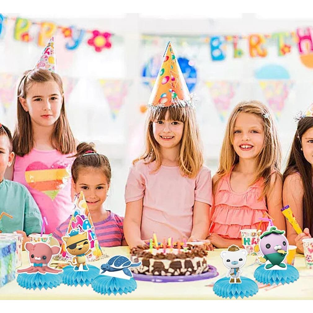 Juego de 5 Toppers de Mesa Octonaut Fuyhiuous - Decoración Fiesta