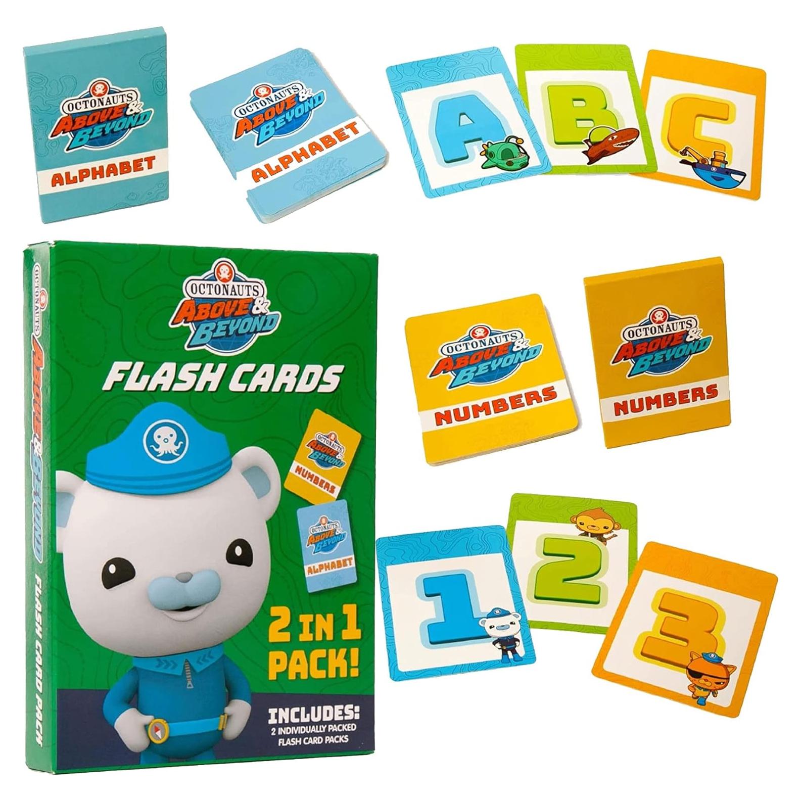 Tarjetas de Flash Octonautas - Alfabeto y Números 46 Piezas