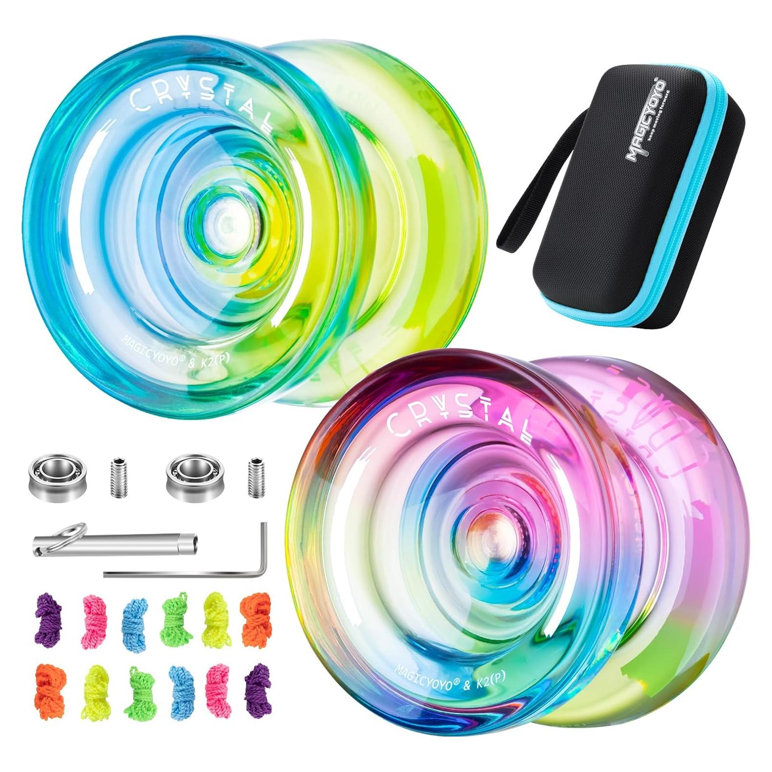 Yoyo Profesional MAGICYOYO K2 Cristal Doble Función 2 Pack