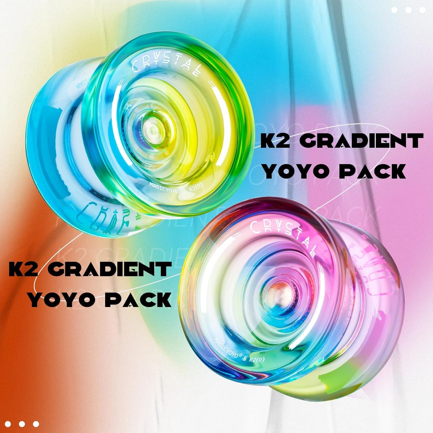 Yoyo Profesional MAGICYOYO K2 Cristal Doble Función 2 Pack