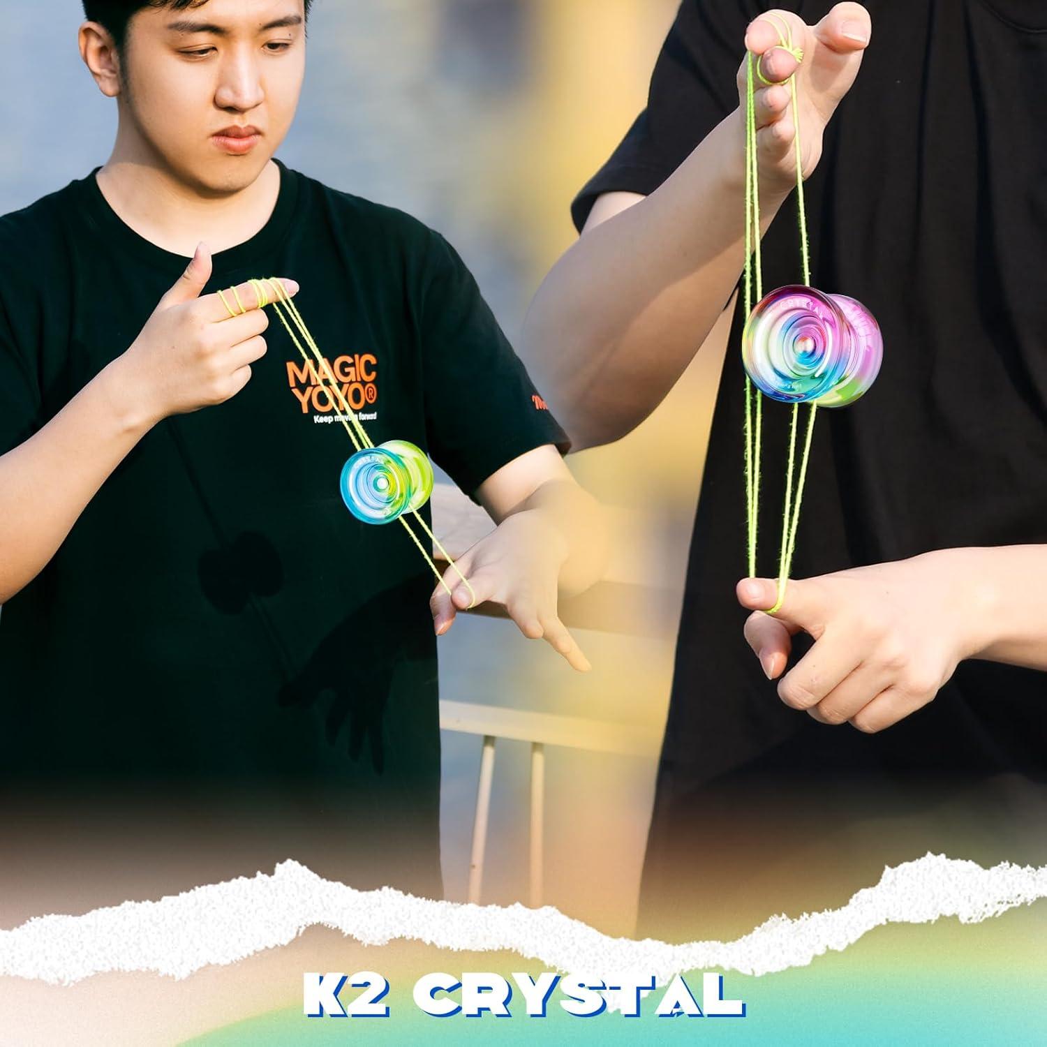 Yoyo Profesional MAGICYOYO K2 Cristal Doble Función 2 Pack