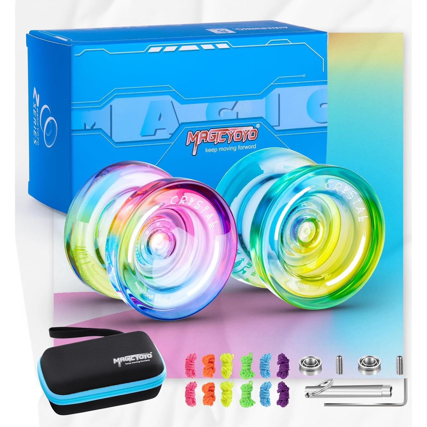 Yoyo Profesional MAGICYOYO K2 Cristal Doble Función 2 Pack