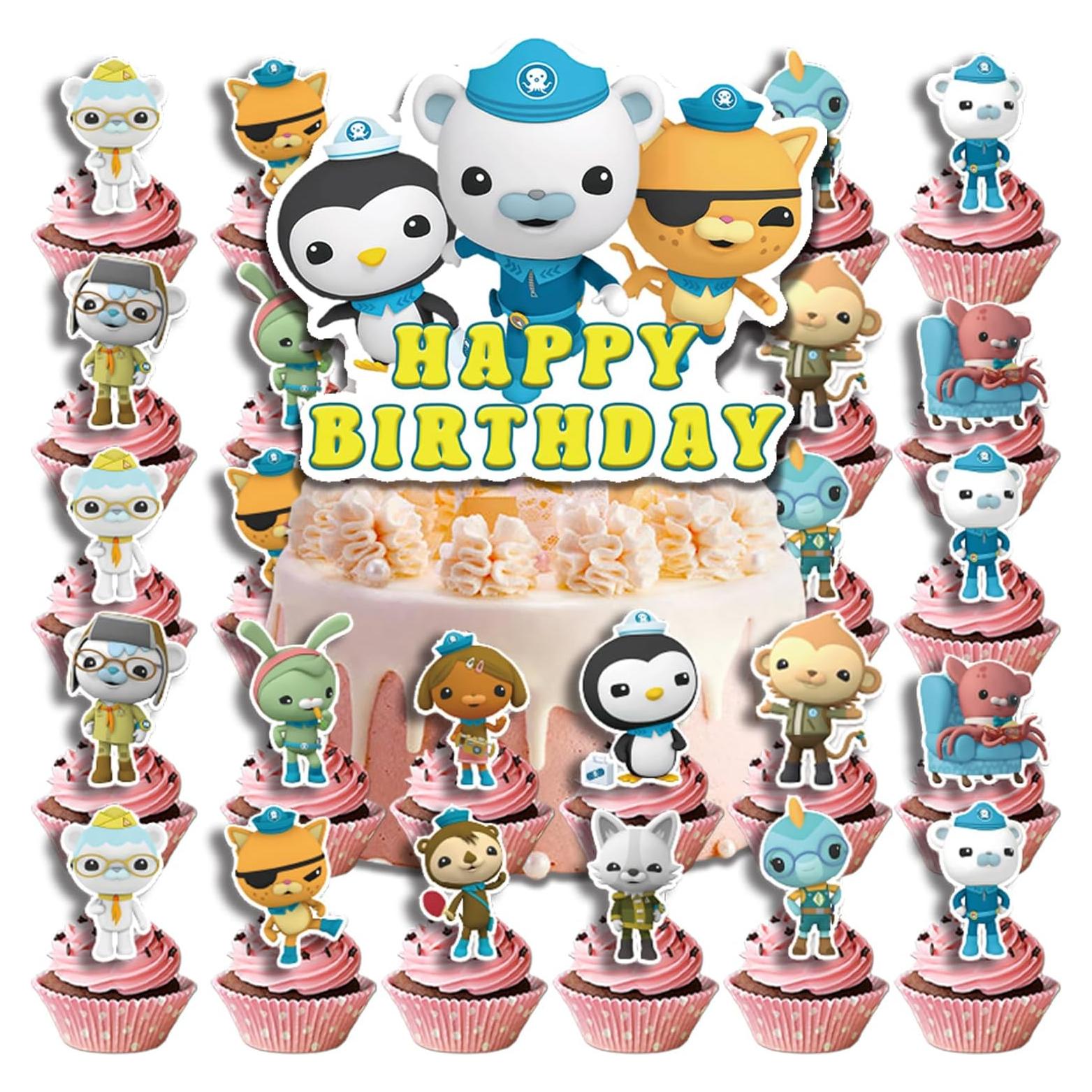 25 Decoraciones para Pasteles Octonaut - Fuyhiuous - Ecológicas