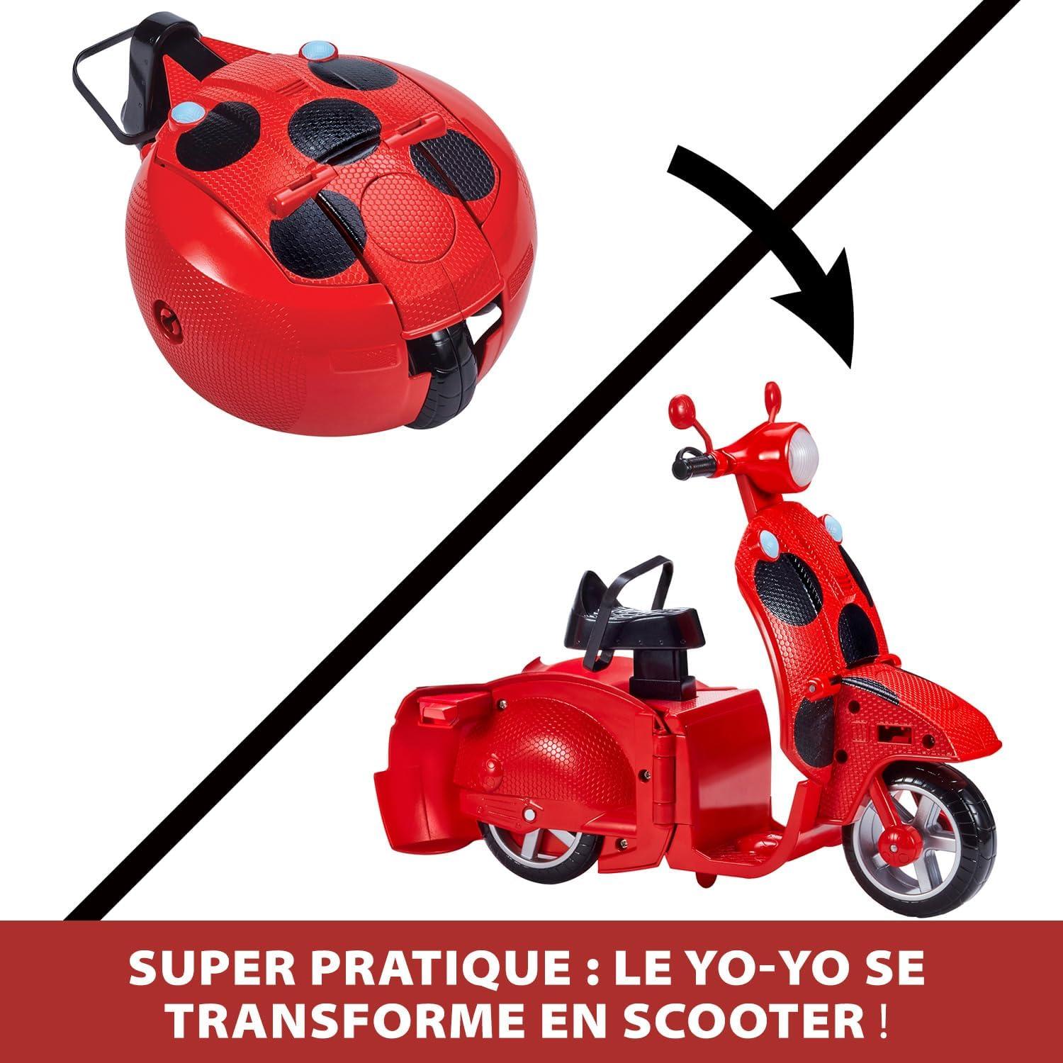 Muñeca Marinette Ladybug 26cm con Scooter Transformador