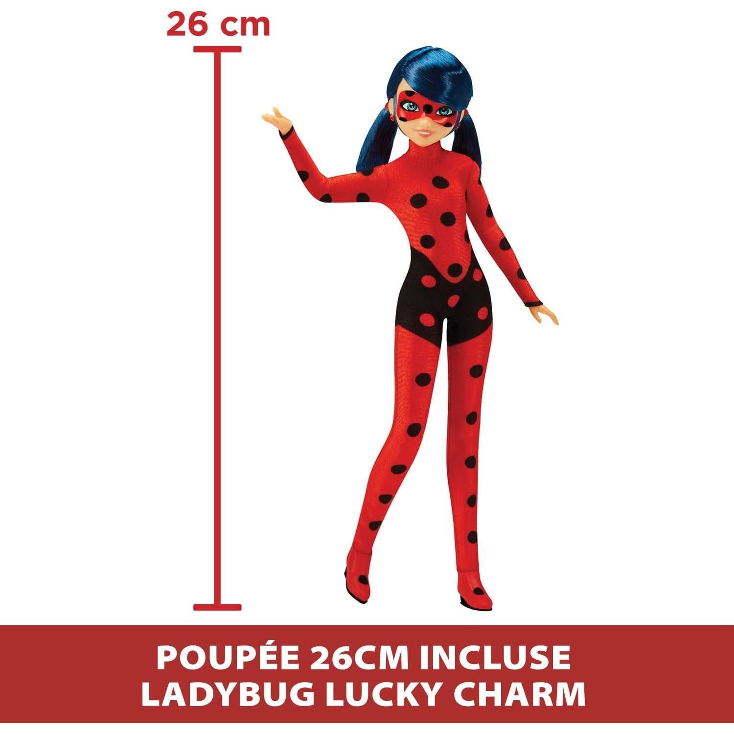 Muñeca Marinette Ladybug 26cm con Scooter Transformador