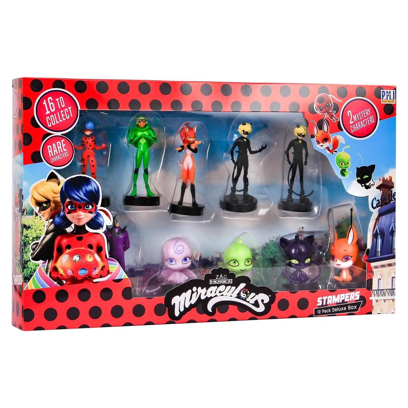 Sellos de Miraculous Ladybug P.M.I. - 12 Coleccionables