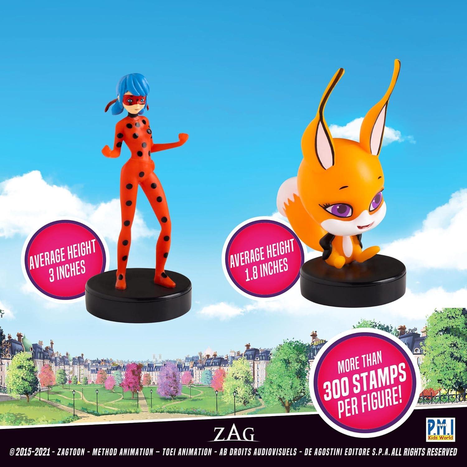 Sellos de Miraculous Ladybug P.M.I. - 12 Coleccionables