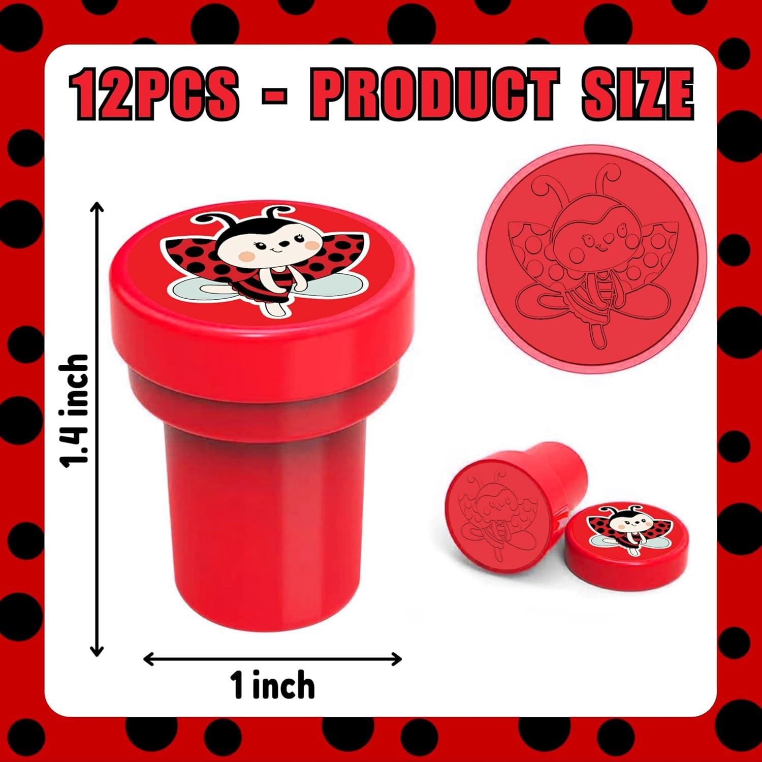 Set de Sellos y Tatuajes Temporales de Mariquita - 36 Piezas