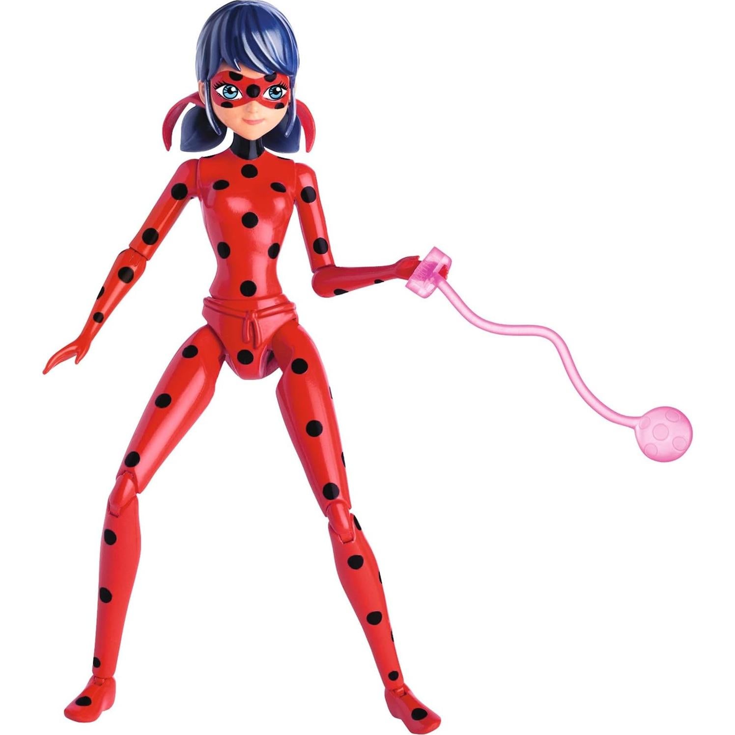 Muñeca de acción Miraculous Ladybug 14 cm con yoyo y amuleto