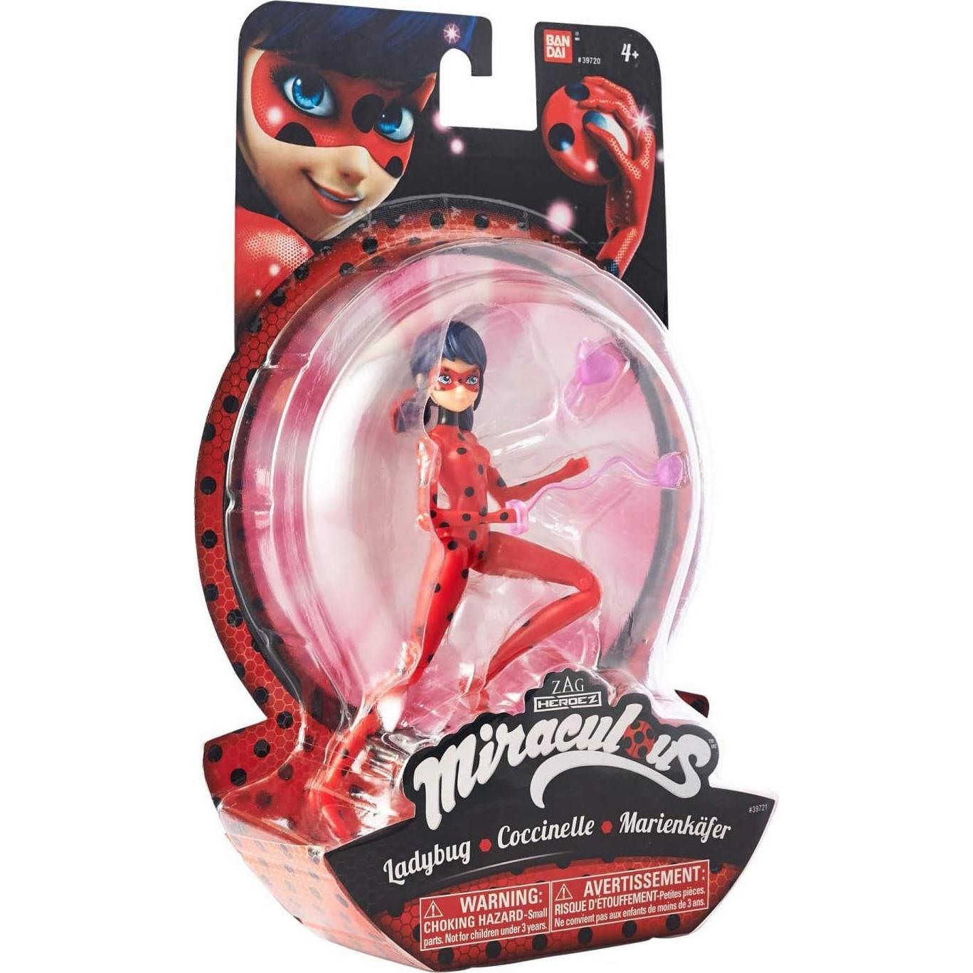 Muñeca de acción Miraculous Ladybug 14 cm con yoyo y amuleto