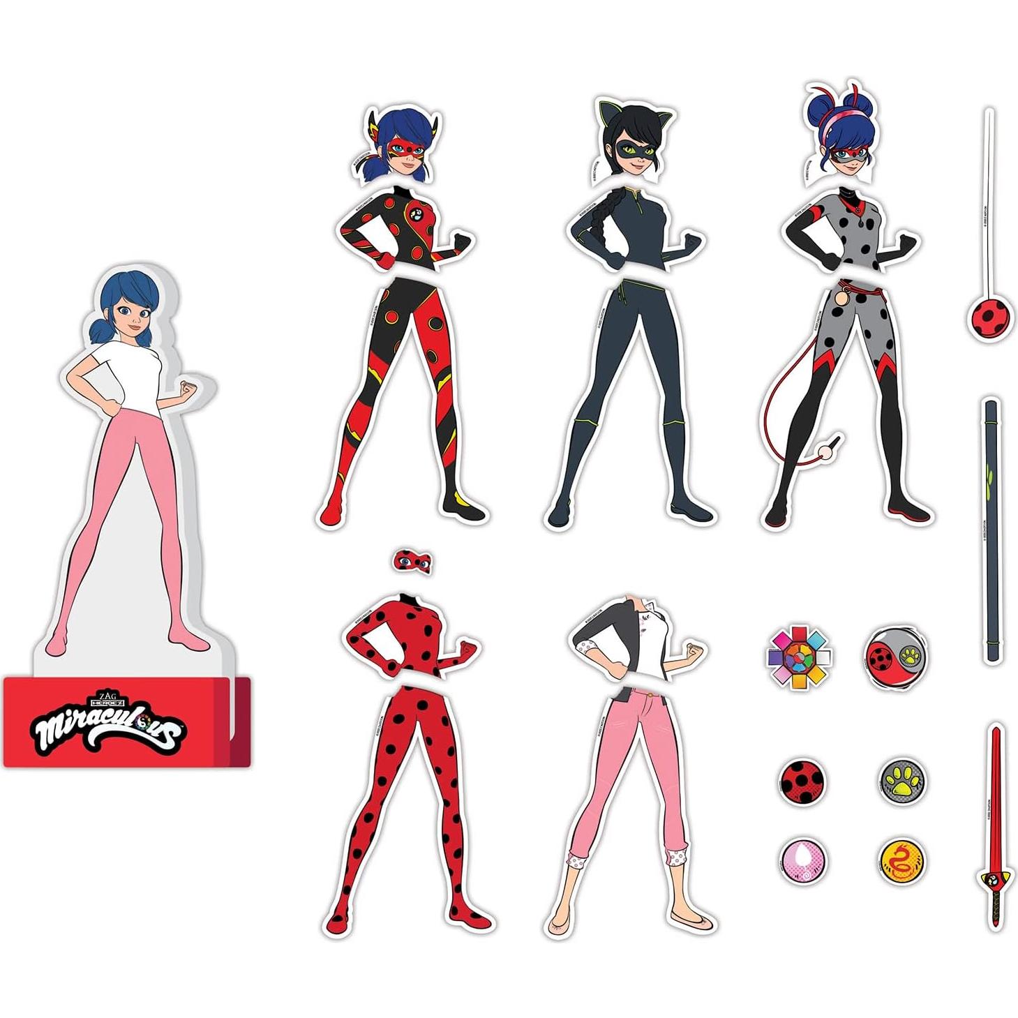 Muñeca de Madera Magnética Miraculous Ladybug - 26 Piezas