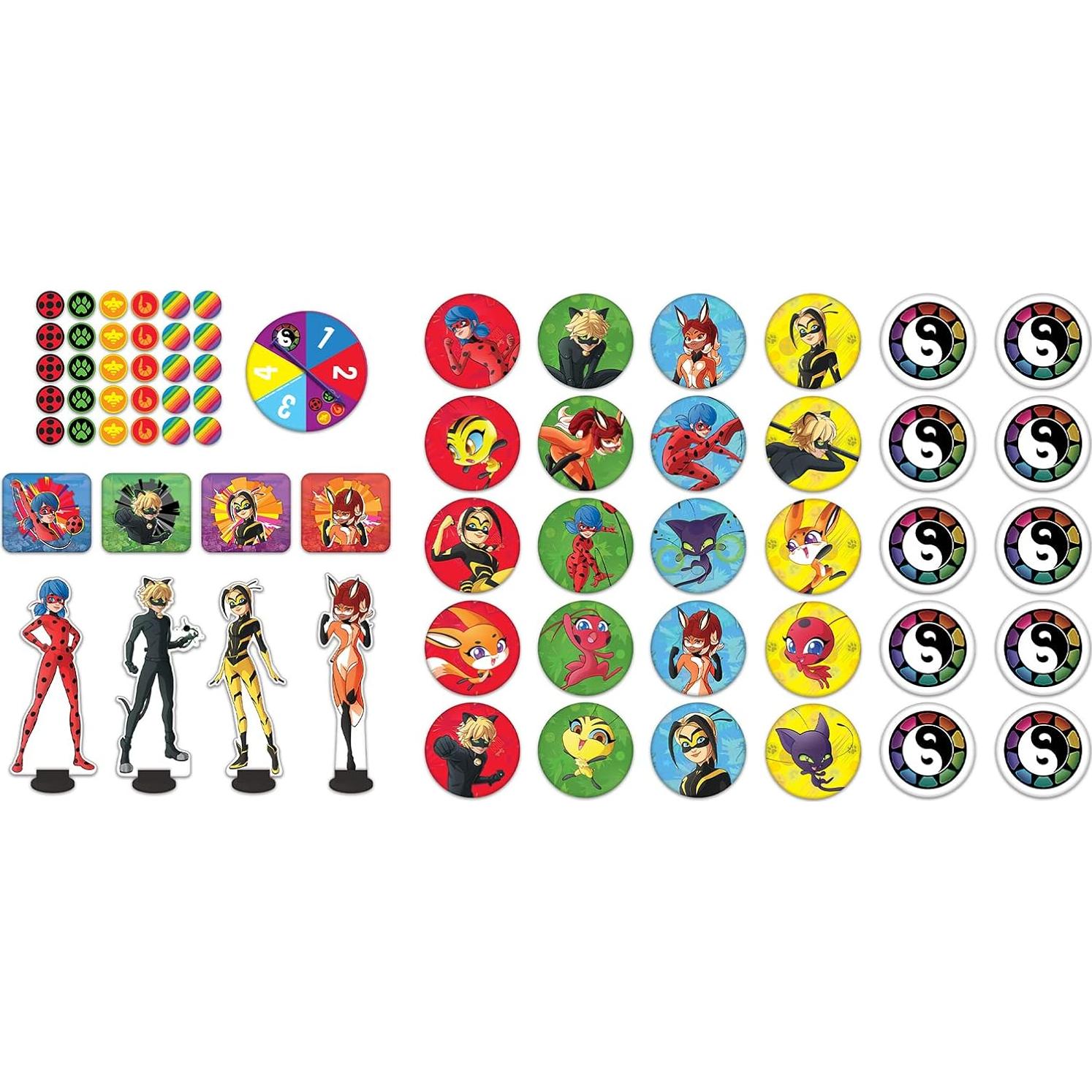 Juego de Mesa Miraculous Ladybug - Spots On - 4 Personajes
