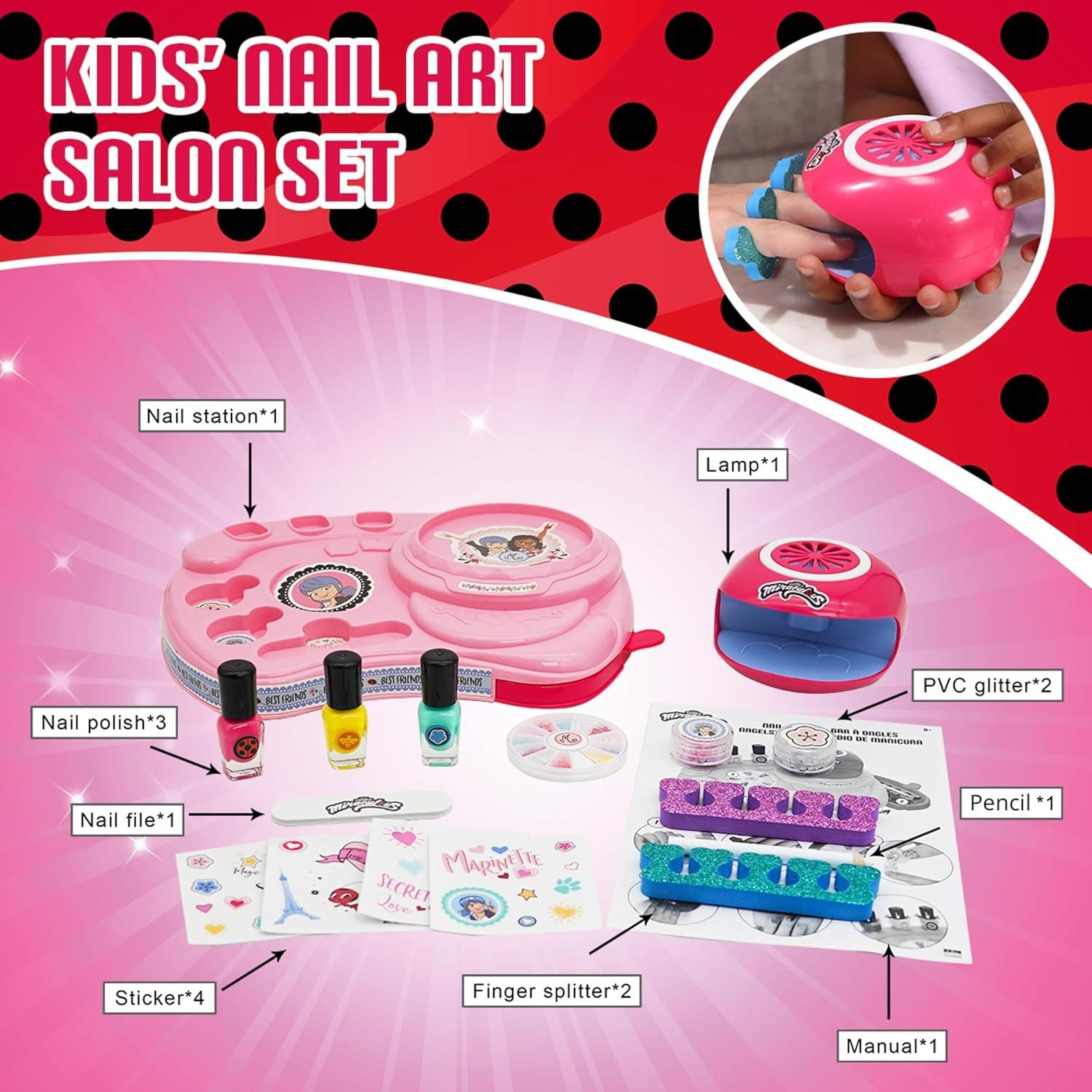 Estudio de Uñas Marinette Miraculous Ladybug - Kit Completo
