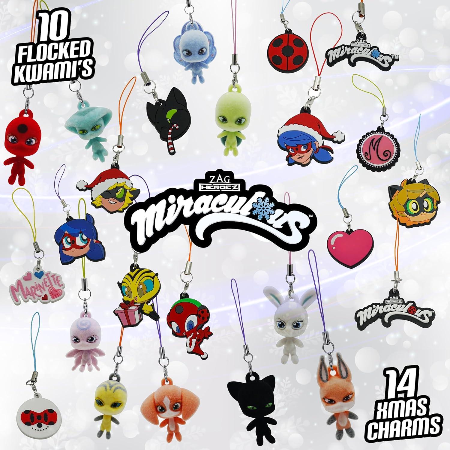 Calendario de Adviento Kwami Miraculous - 24 Días de Juguetes