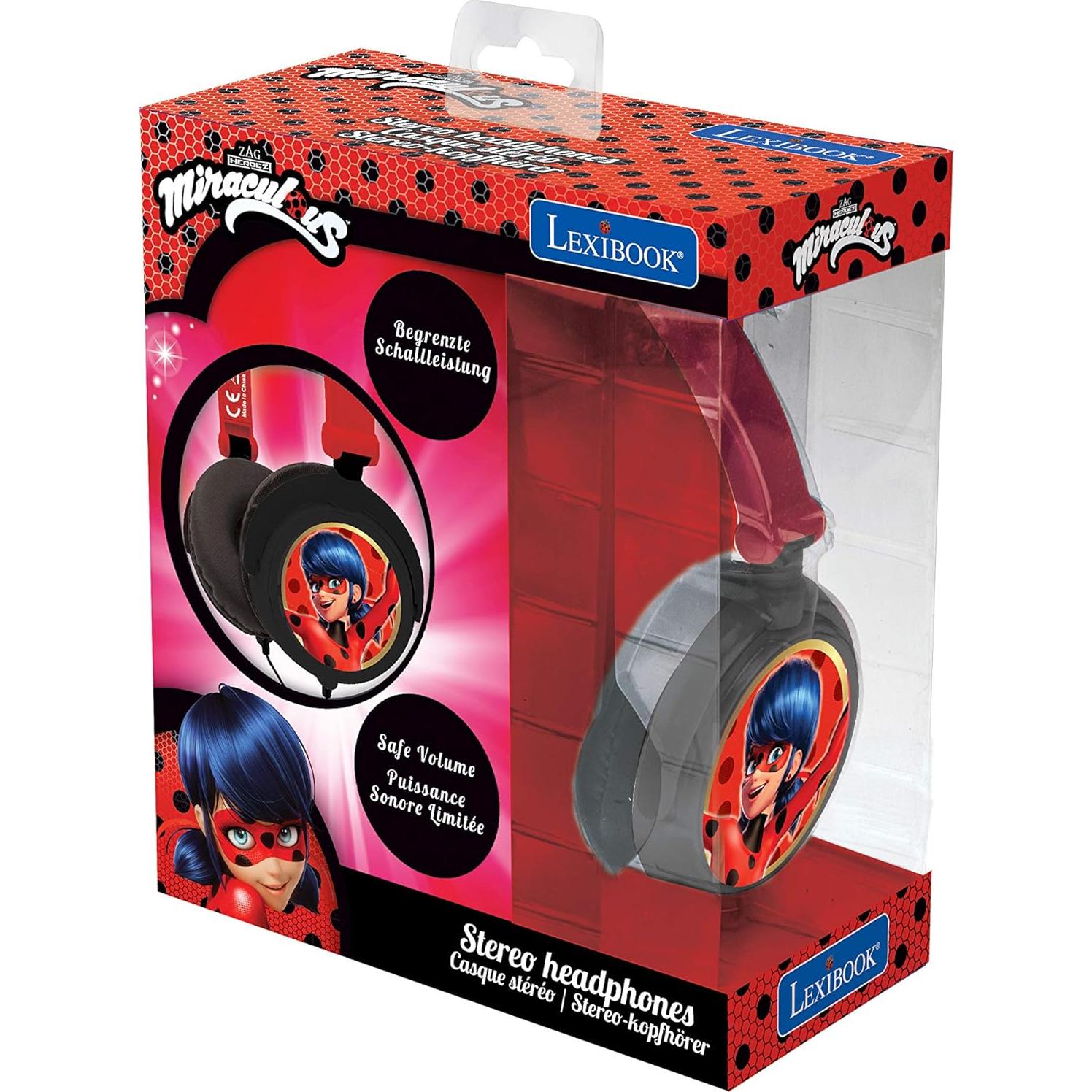 Auriculares Estéreo Lexibook HP015MI Tikki Ladybug Plegables