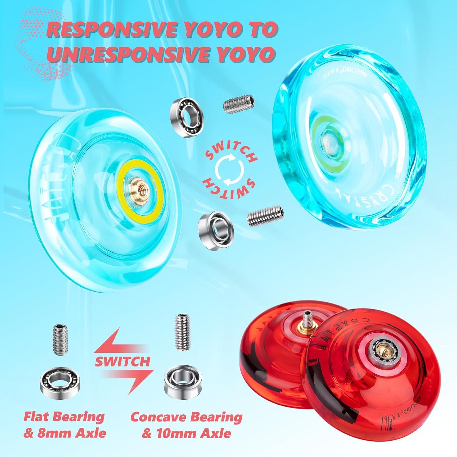 Yoyo K2 Cristal MAGICYOYO para Niños + 12 Cuerdas