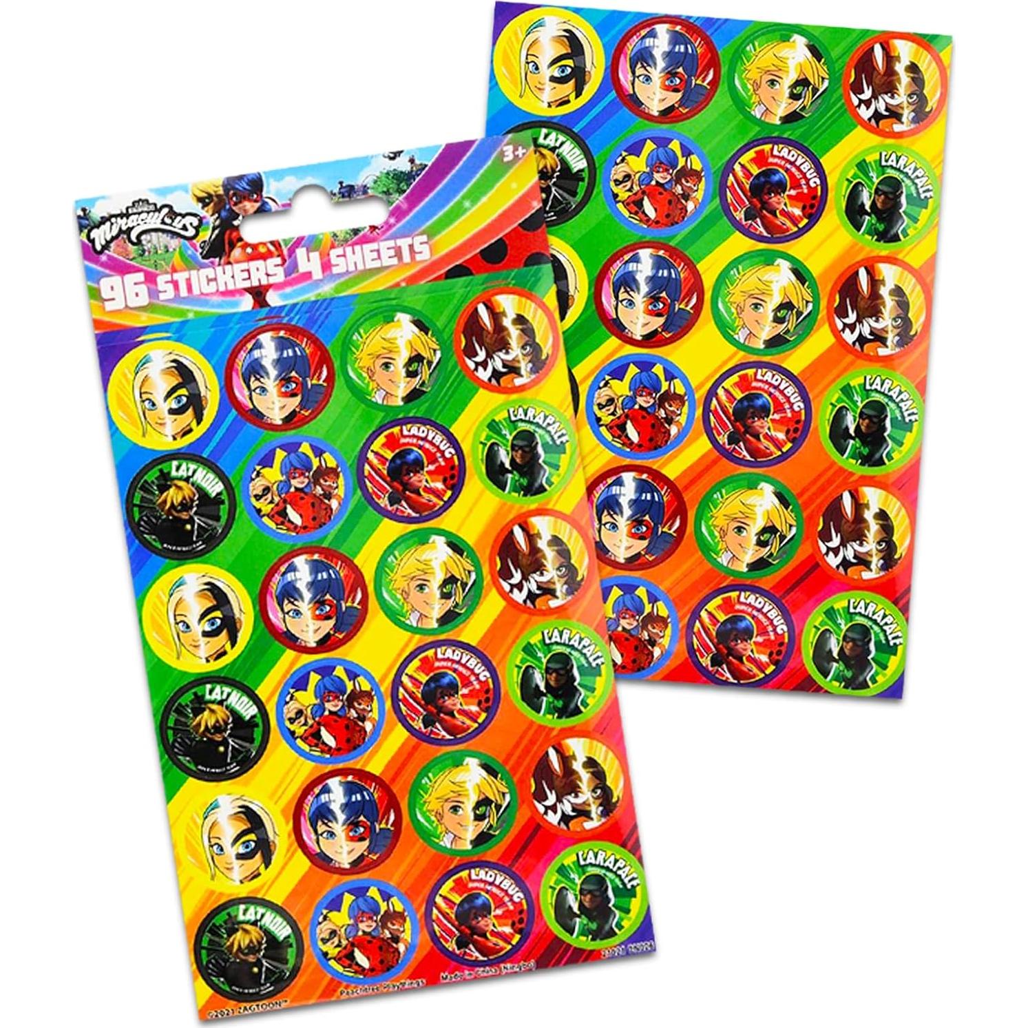 Juego de 6 Vasos Tumbler Miraculous Ladybug 0.47L con Popote