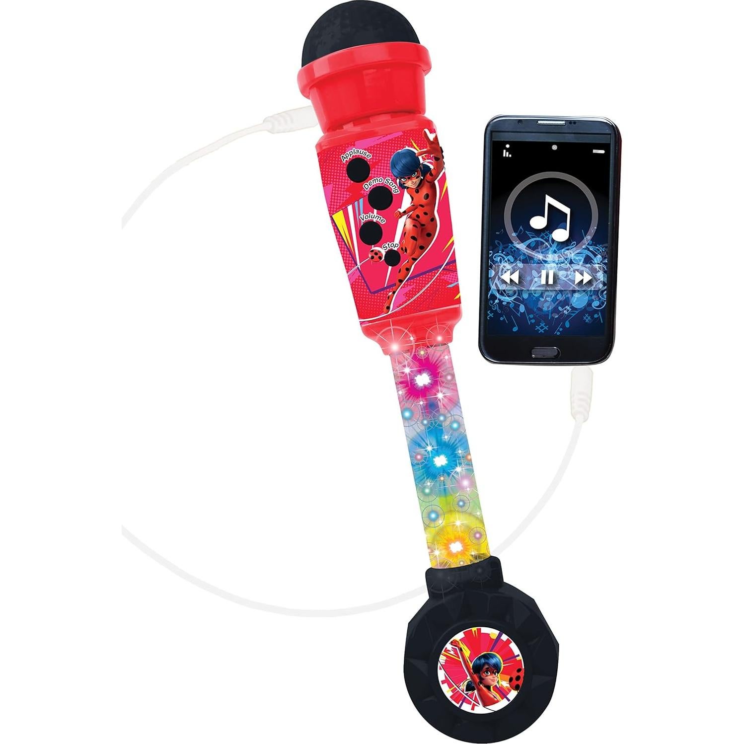 Micrófono Iluminado Lexibook MIC90MI para Niños, Rojo