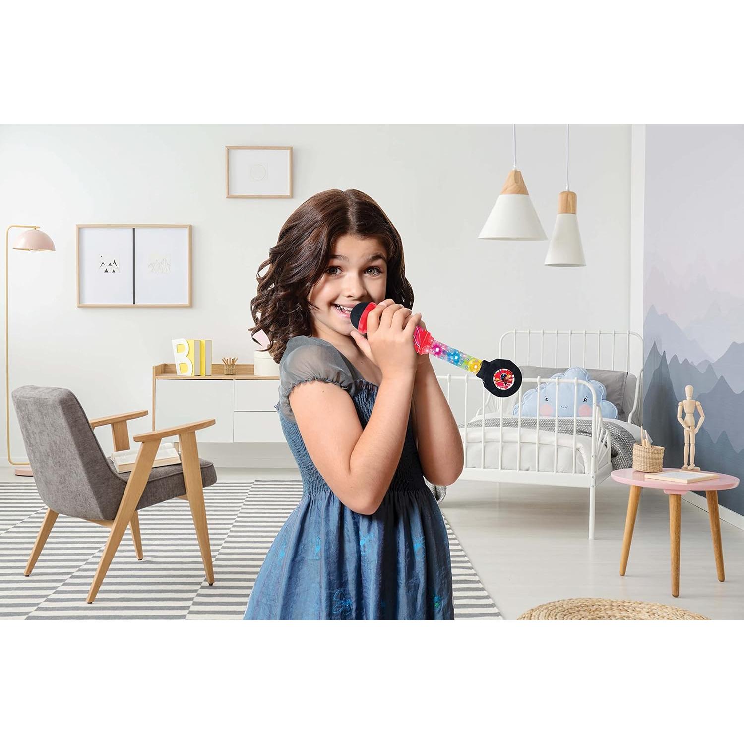 Micrófono Iluminado Lexibook MIC90MI para Niños, Rojo