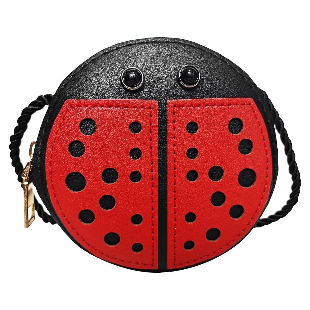Bolso Bandolera Niñas JienClound Mariquita Rojo/Negro
