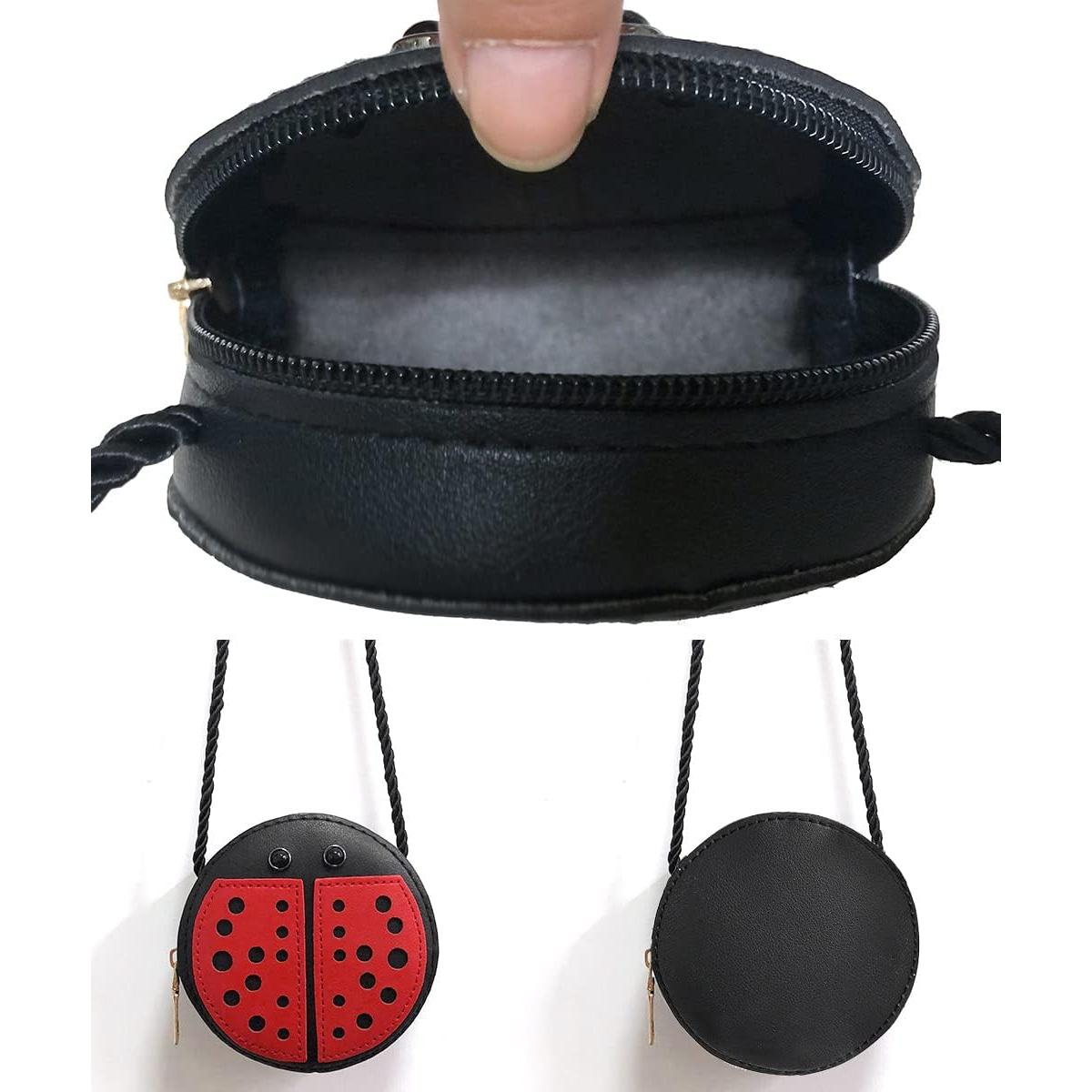 Bolso Bandolera Niñas JienClound Mariquita Rojo/Negro