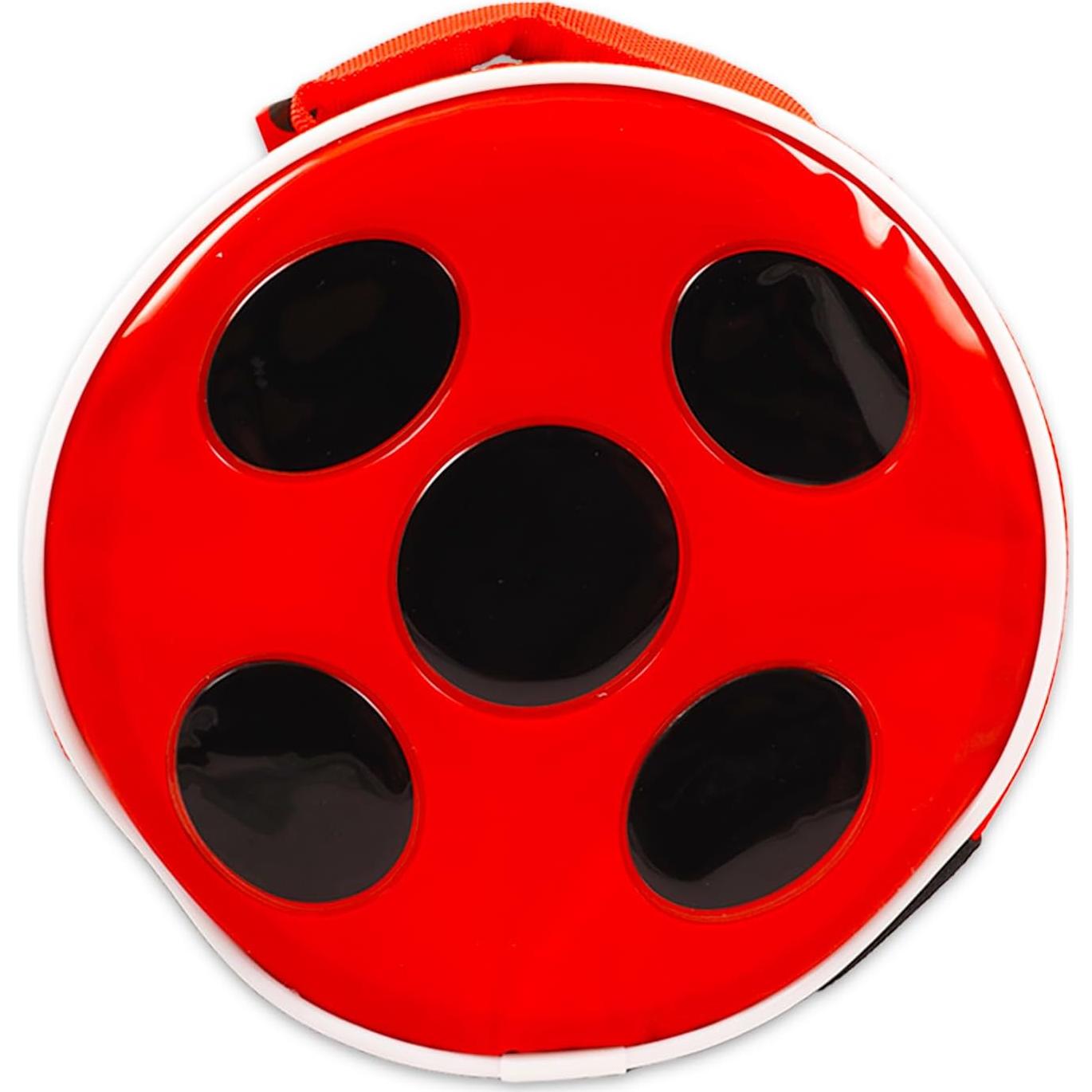 Mochila Miraculous Ladybug 15" + Bolsa Almuerzo + Stickers