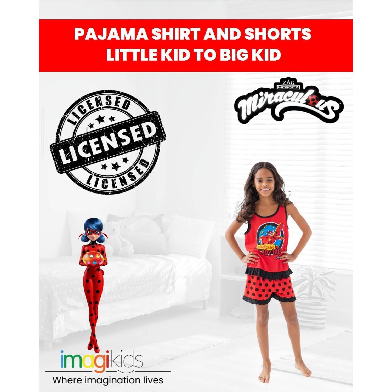Camiseta y Pantalones Cortos de Pijama Miraculous Rena Rouge 14-16