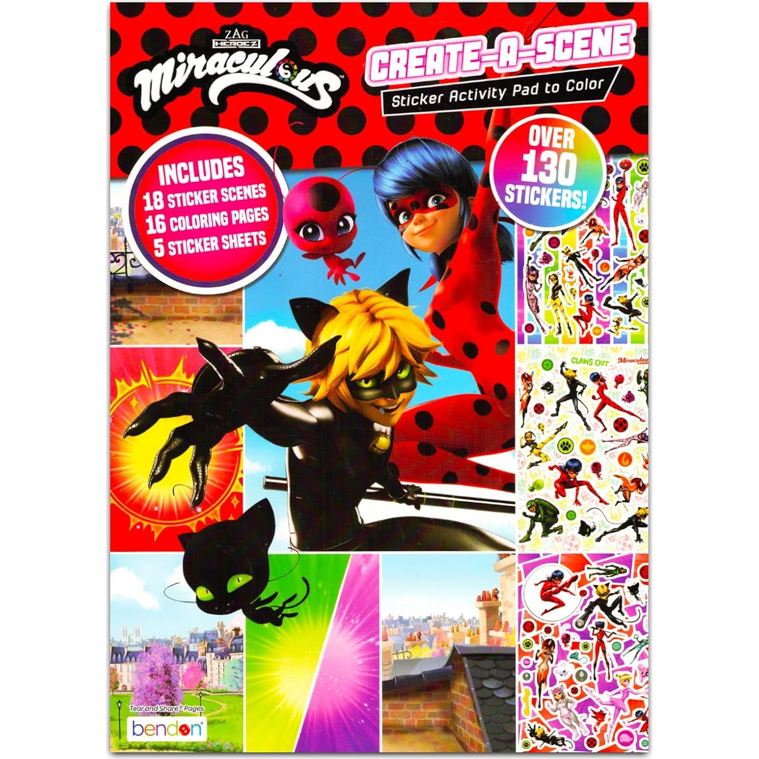 Libro de Actividades de Pegatinas Miraculous Ladybug Crenstone