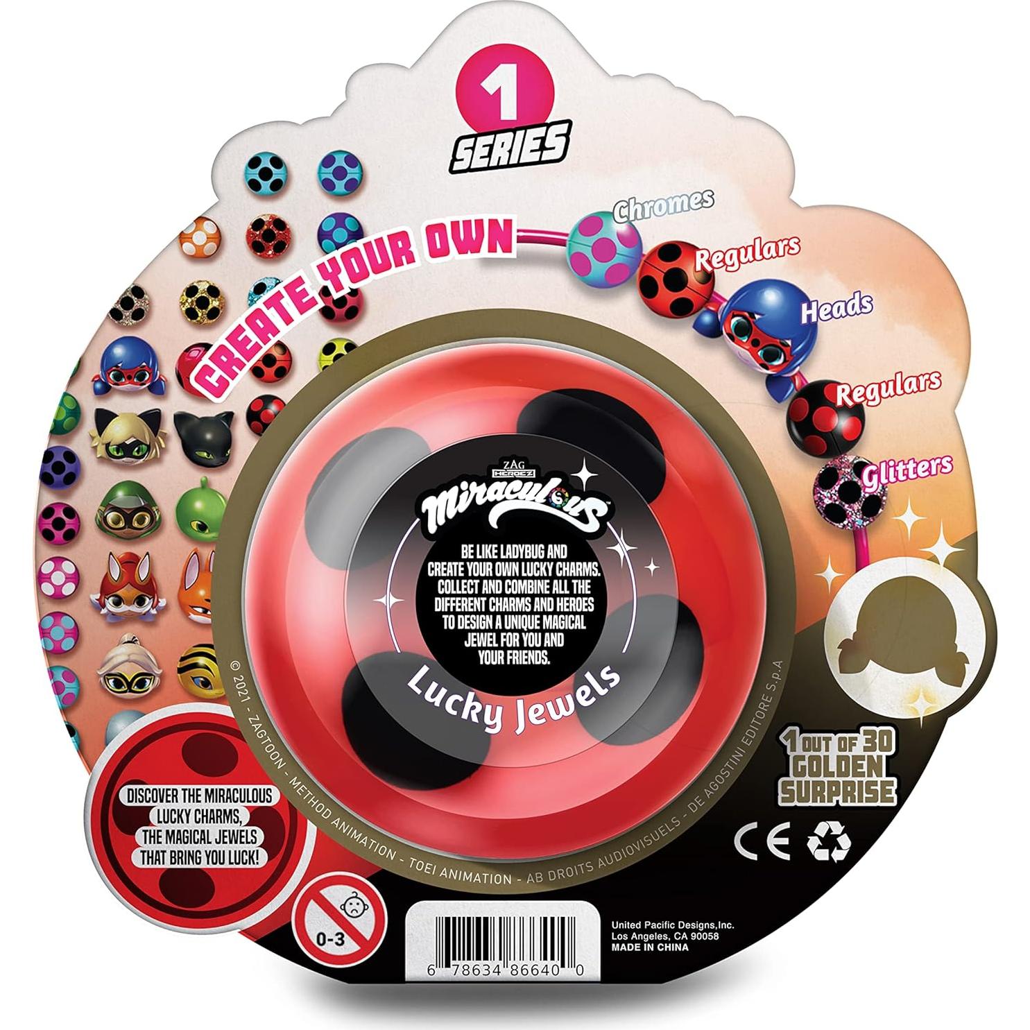 Pulsera de Encanto Lucky Jewels Miraculous Ladybug - Caja Sorpresa