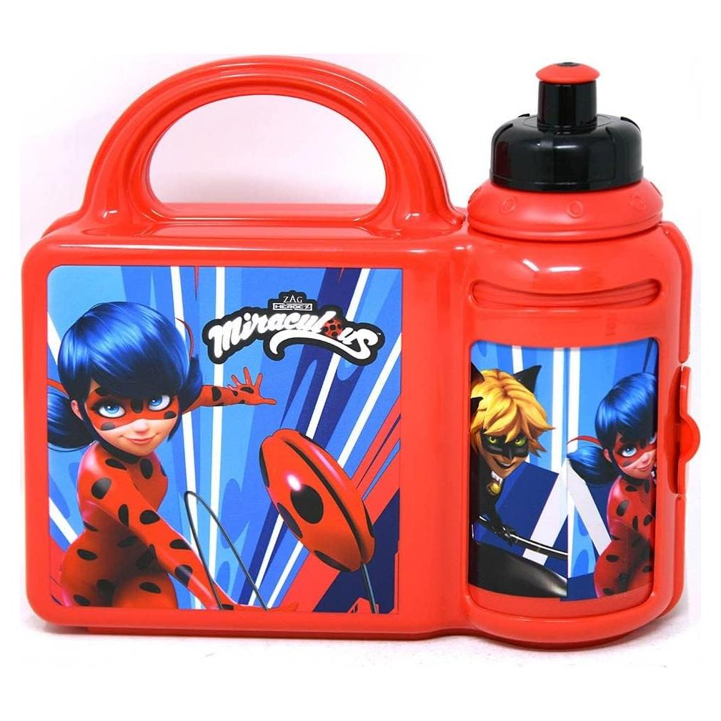 Caja de Almuerzo UPD Miraculous Ladybug con Botella 177ml