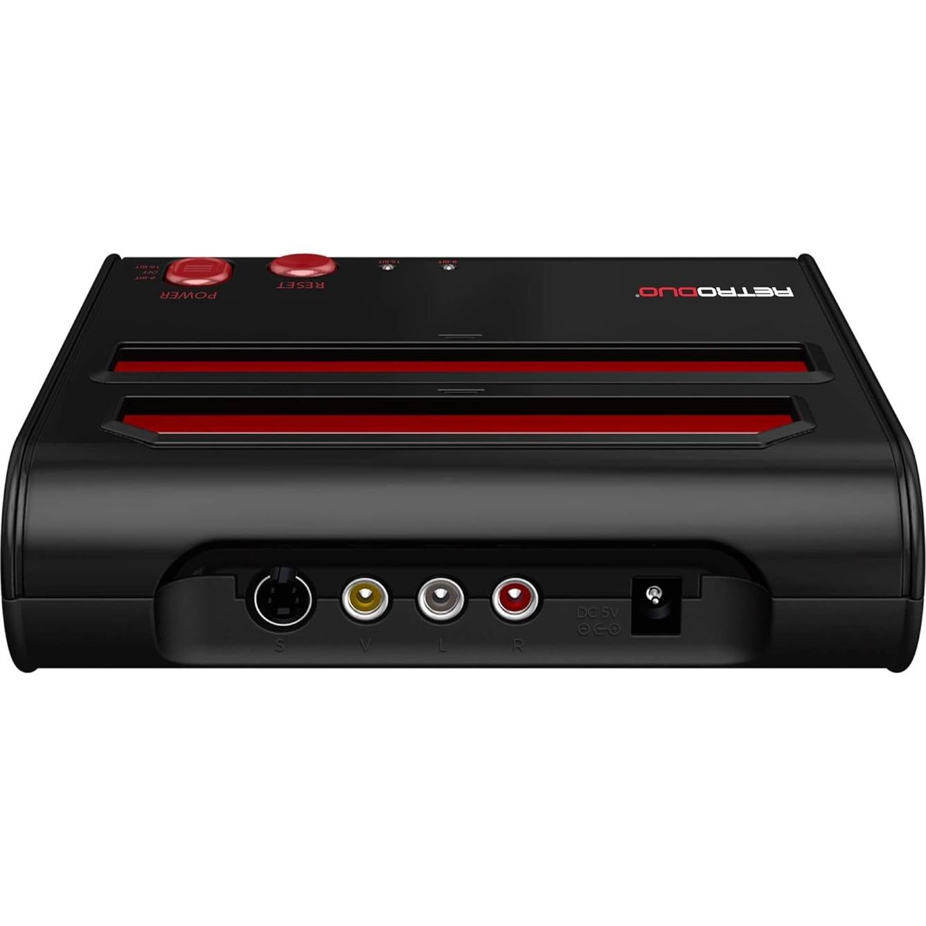 Consola Retro Duo 2 en 1 - Retro-Bit - NES y SNES - Negro/Rojo