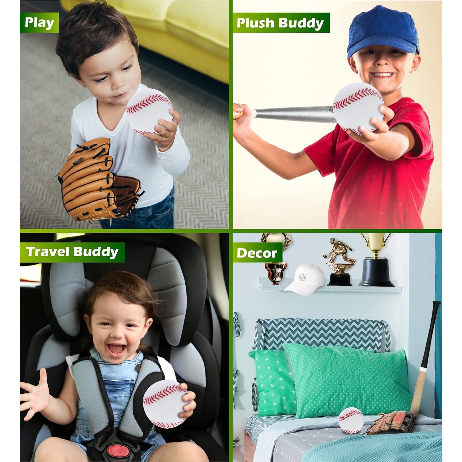 Pelota de Béisbol de Peluche DolliBu - Suave 7,62 cm